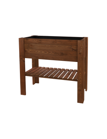 Grządki i Warzywniaki - Skrzynia do uprawy – na nóżkach ZB4 / 79,5X79,5X42,6cm / Brązowy - product 3