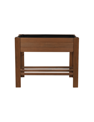 Uprawowe skrzynie ogrodowe- Warzywniaki- skrzynia do uprawy - Drewniany ziołownik z półką ZE1 / 70X80X34 cm / Brązowy - product 6