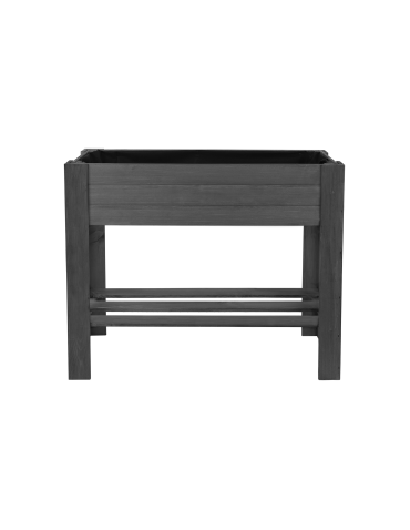 Uprawowe skrzynie ogrodowe- Warzywniaki- skrzynia do uprawy - ZE1 – Drewniany ziołownik z półką / 70X80X34 cm / Szary - product 5