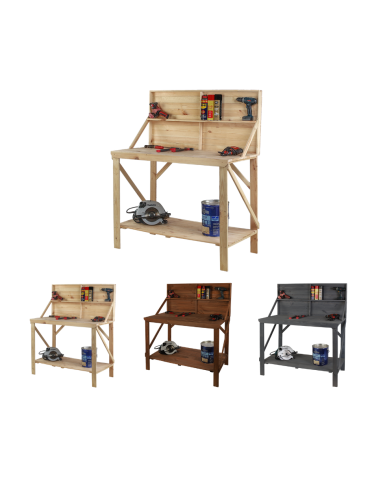 Drewniany Stół Warsztatowy SWD szer. 120cm - Niemalowany