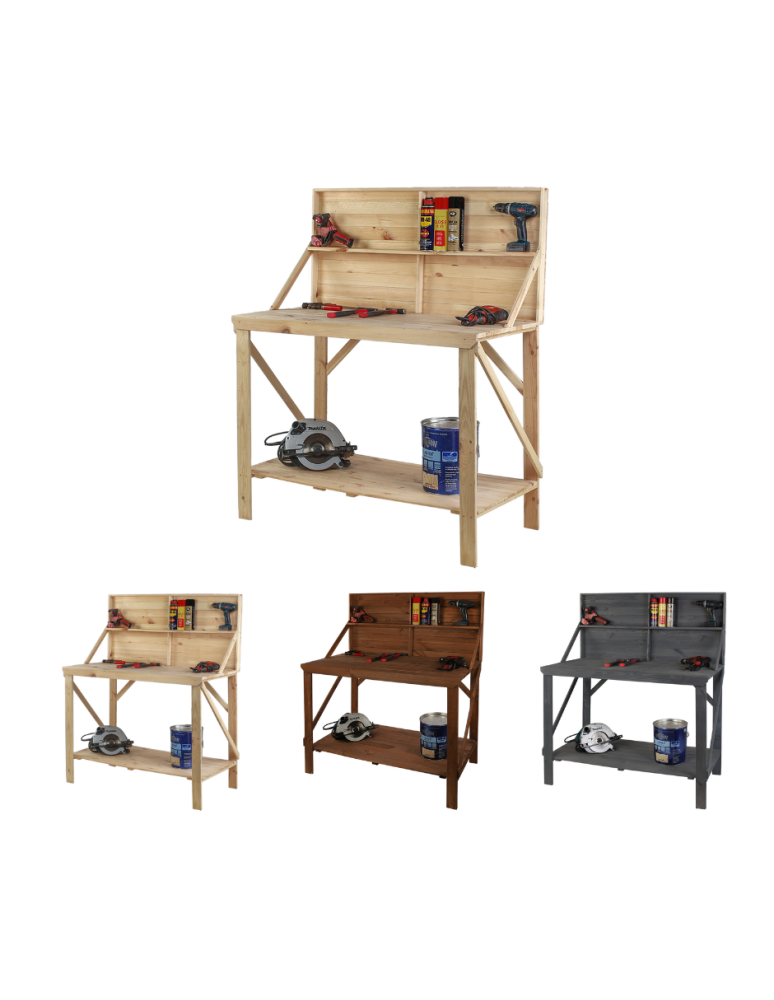 Stoły robocze - Drewniany Stół Warsztatowy SWD szer. 120cm - Niemalowany - product b2b.wamar.biz 1