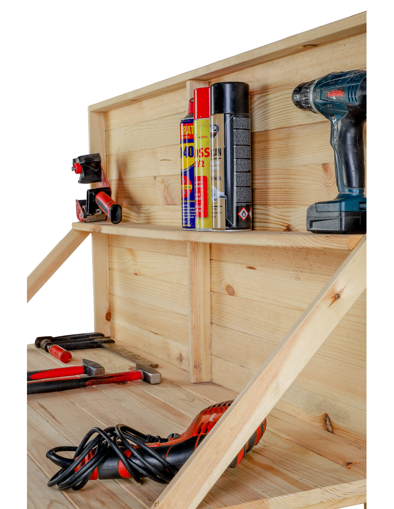 Stoły robocze - Drewniany Stół Warsztatowy SWD szer. 120cm - Niemalowany - product b2b.wamar.biz 5