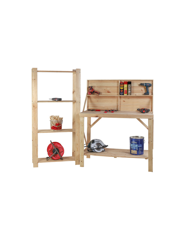 Stoły robocze - Drewniany Stół Warsztatowy SWD szer. 120cm - Niemalowany - product b2b.wamar.biz 7