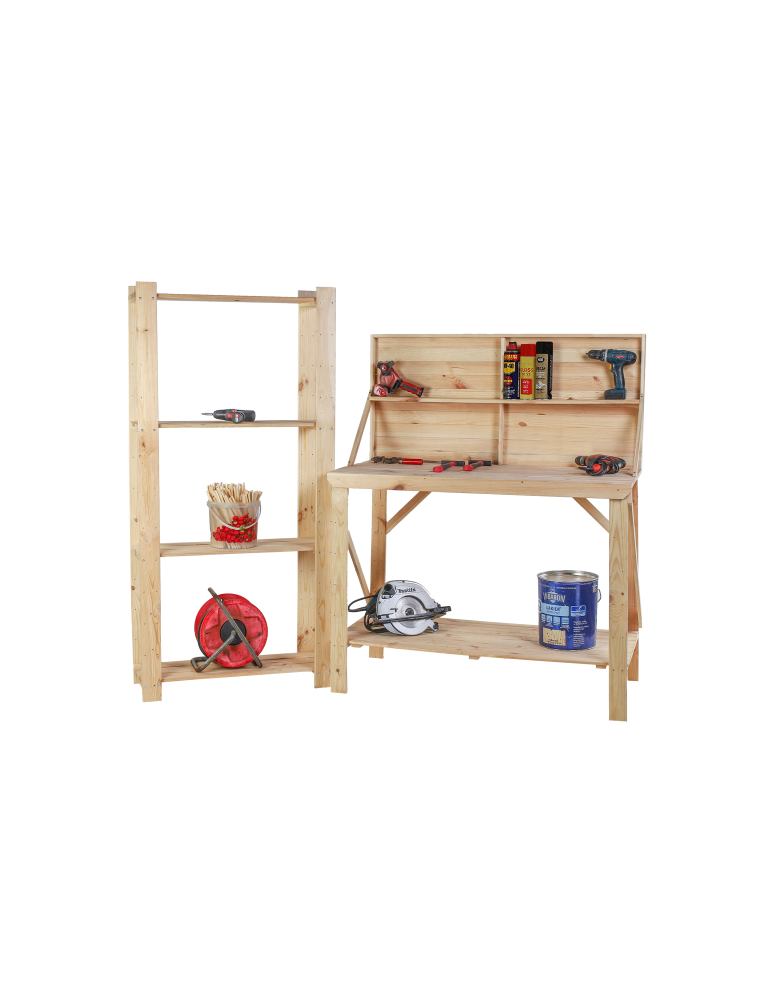 Stoły robocze - Drewniany Stół Warsztatowy SWD szer. 120cm - Niemalowany - product b2b.wamar.biz 8