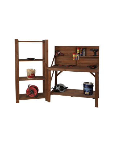 Stoły robocze - Drewniany Stół Warsztatowy SWD szer. 120cm - Brązowy - product 5