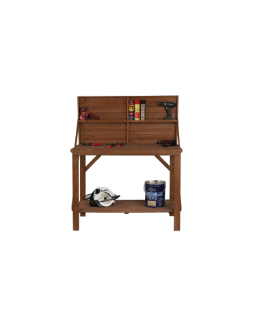 Stoły robocze - Drewniany Stół Warsztatowy SWD szer. 120cm - Brązowy - product 6