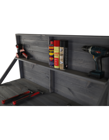 Stoły robocze - Drewniany Stół Warsztatowy SWD szer. 120cm - Szary - product 5