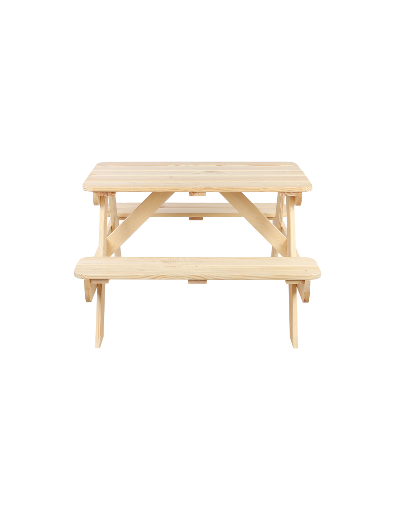 Art. Ogrodowe - Stół piknikowy z otworem na parasol SPD/80cm - Naturalny - product b2b.wamar.biz 5