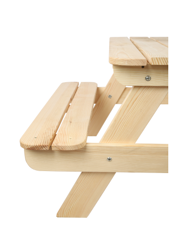 Art. Ogrodowe - Stół piknikowy z otworem na parasol SPD/80cm - Naturalny - product 6