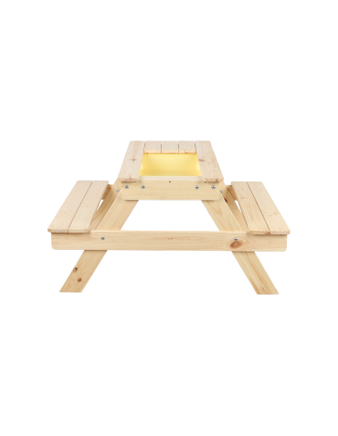 Art. Ogrodowe - Stół piknikowy z pojemnikiem i pokrywą SPD/80cm - Naturalny - product 3