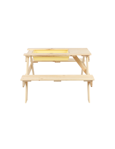 Art. Ogrodowe - Stół piknikowy z pojemnikiem i pokrywą SPD/80cm - Naturalny - product 4