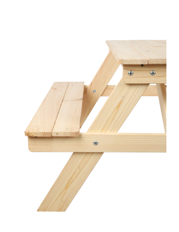 Art. Ogrodowe - Stół piknikowy z pojemnikiem i pokrywą SPD/80cm - Naturalny - product 8