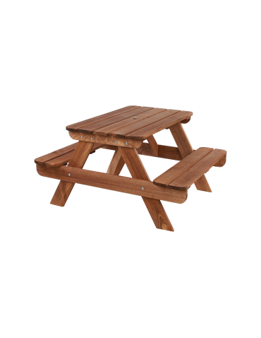 Art. Ogrodowe - Stół piknikowy z otworem na parasol SPD/80cm - Brązowy - product 6