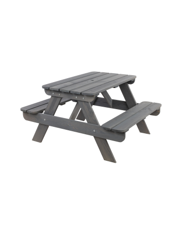 Art. Ogrodowe - Stół piknikowy z otworem na parasol SPD/80cm - Szary - product 4