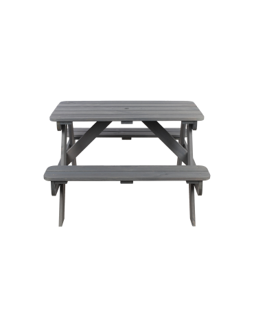 Art. Ogrodowe - Stół piknikowy z otworem na parasol SPD/80cm - Szary - product 5