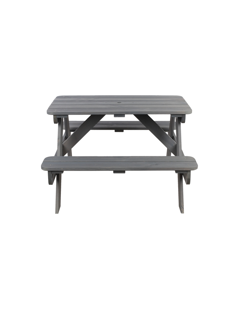 Art. Ogrodowe - Stół piknikowy z otworem na parasol SPD/80cm - Szary - product b2b.wamar.biz 5
