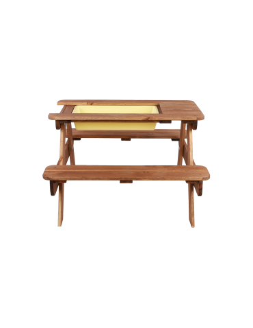 Art. Ogrodowe - Stół piknikowy z pojemnikiem i pokrywą SPD/80cm - Brązowy - product 8