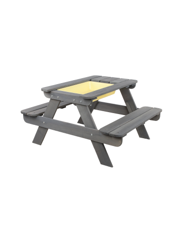 Art. Ogrodowe - Stół piknikowy z pojemnikiem i pokrywą SPD/80cm - Szary - product 4