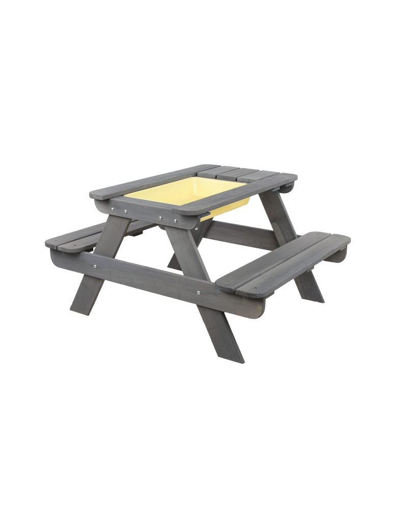 Art. Ogrodowe - Stół piknikowy z pojemnikiem i pokrywą SPD/80cm - Szary - product b2b.wamar.biz 4