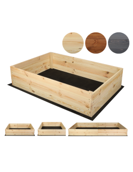 Skrzynia ogrodowa ZP06 /27x120x100 cm/ Naturalna