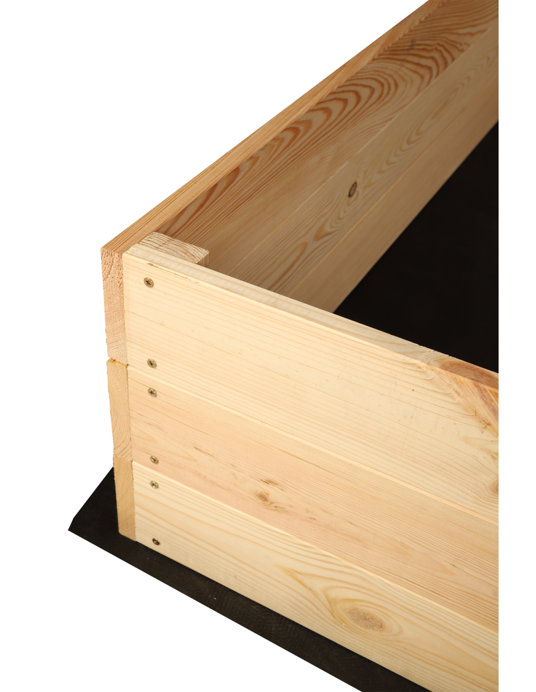 Grządki i Warzywniaki - Duża skrzynia ogrodowa ZP06 /27x163x80 cm/ Naturalna - product b2b.wamar.biz 4