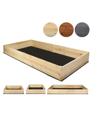 Wielka skrzynia ogrodowa ZP06 /27x237x117 cm/ Naturalna