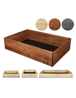 Skrzynia ogrodowa ZP06 /27x103x80 cm/ Brązowa