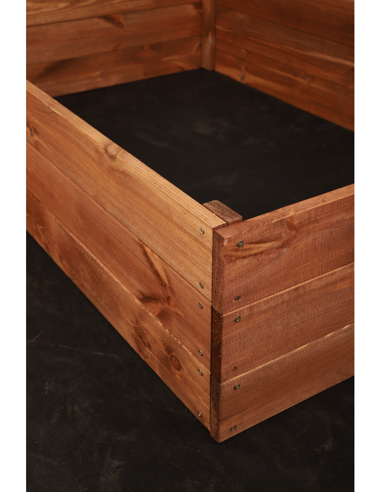 Grządki i Warzywniaki - Skrzynia ogrodowa ZP06 /27x103x80 cm/ Brązowa - produkt b2b.wamar.biz 4