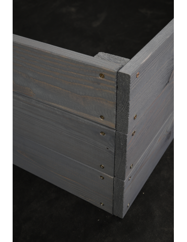 Grządki i Warzywniaki - Skrzynia ogrodowa ZP06 /27x103x80 cm/ Szara - produkt 3