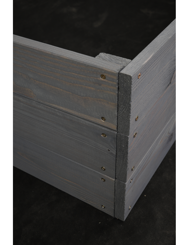 Grządki i Warzywniaki - Skrzynia ogrodowa ZP06 /27x103x80 cm/ Szara - produkt b2b.wamar.biz 3