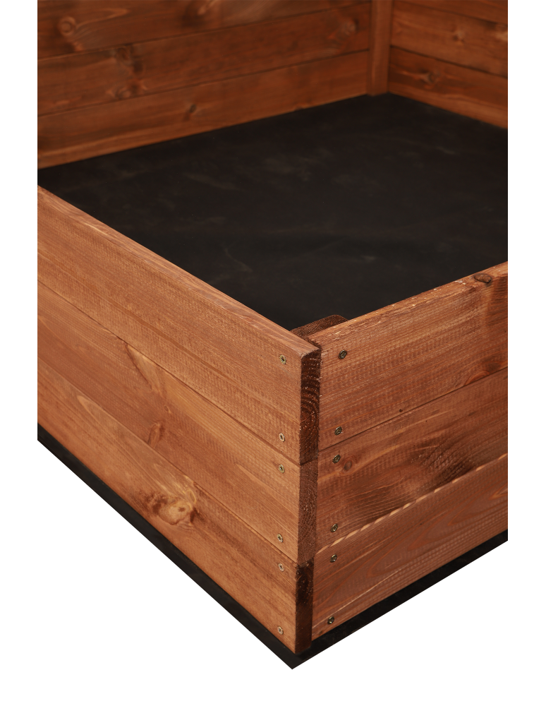 Grządki i Warzywniaki - Skrzynia ogrodowa ZP06 /27x103x100 cm/ Brązowa - produkt b2b.wamar.biz 4