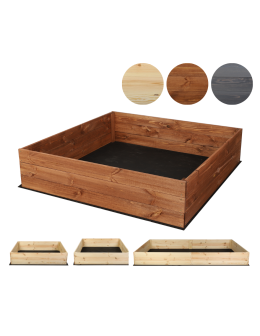 Skrzynia ogrodowa ZP06 /27x120x117 cm/ Brązowa