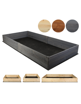 Wielka skrzynia ogrodowa ZP06 /27x237x80 cm/ Szara