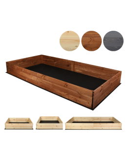 Wielka skrzynia ogrodowa ZP06 /27x237x117 cm/ Brązowa