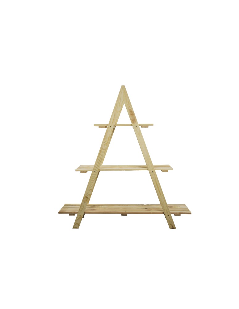 Kwietniki - Drewniany Kwietnik 107x101x26 cm – RP/ 3- poziomowy/ Naturalny - product b2b.wamar.biz 5