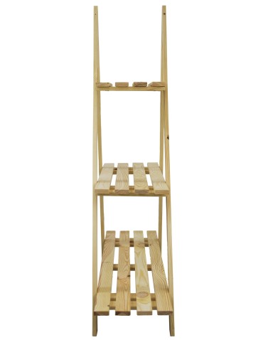 Kwietniki - Drewniany Kwietnik 107x101x26 cm – RP/ 3- poziomowy/ Naturalny - product 6