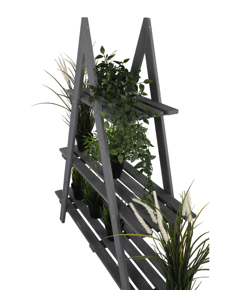 Kwietniki - Drewniany Kwietnik 107x101x26 cm – RP/ 3- poziomowy/ Szary - product b2b.wamar.biz 3