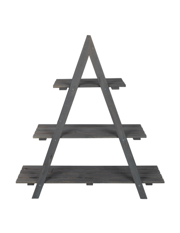 Kwietniki - Drewniany Kwietnik 107x101x26 cm – RP/ 3- poziomowy/ Szary - product 5