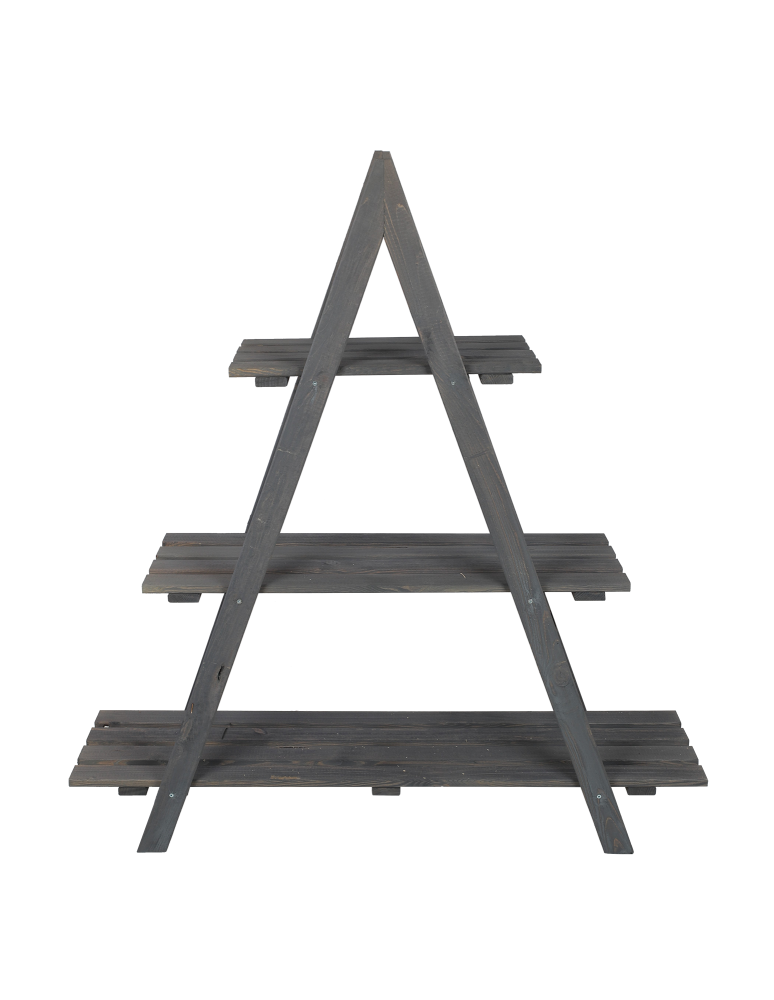 Kwietniki - Drewniany Kwietnik 107x101x26 cm – RP/ 3- poziomowy/ Szary - product b2b.wamar.biz 5