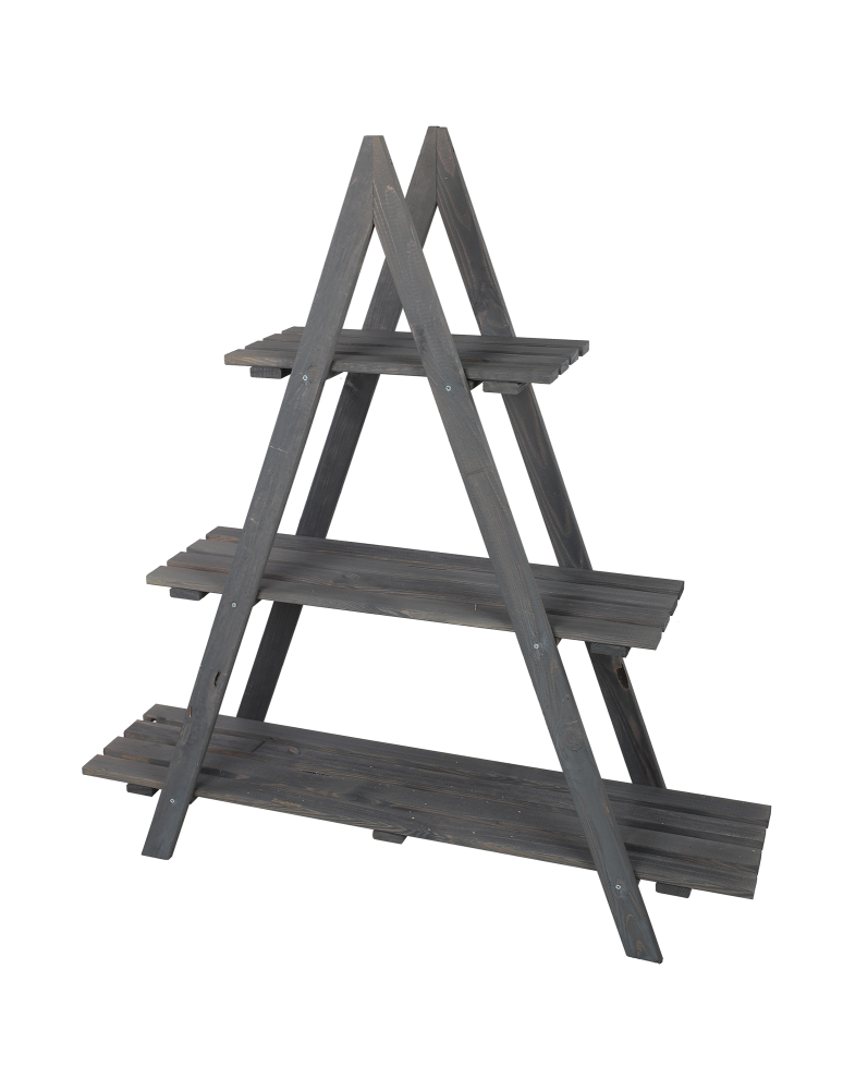 Kwietniki - Drewniany Kwietnik 107x101x26 cm – RP/ 3- poziomowy/ Szary - product b2b.wamar.biz 6