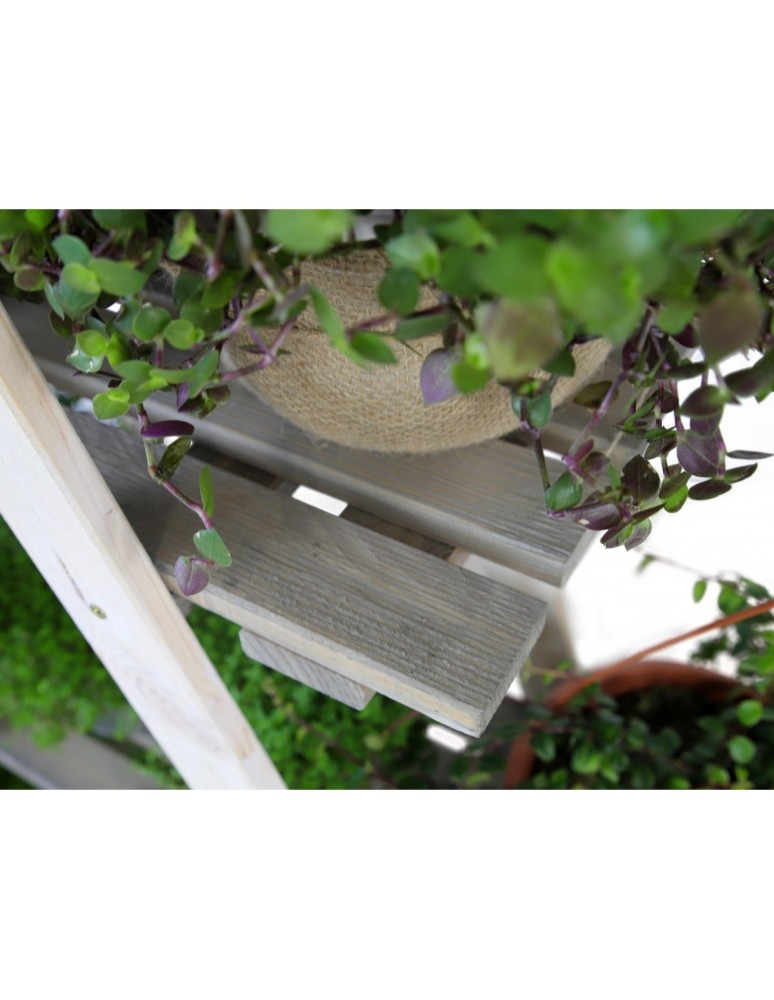 Kwietniki - Drewniany Kwietnik 107x101x26 cm – RP/ 3- poziomowy/ Biało-Szary - product b2b.wamar.biz 2