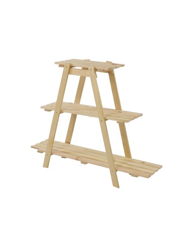 Drewniany Kwietnik 79x101x26 cm – RP/  3- poziomowy/ Naturalny - product 2