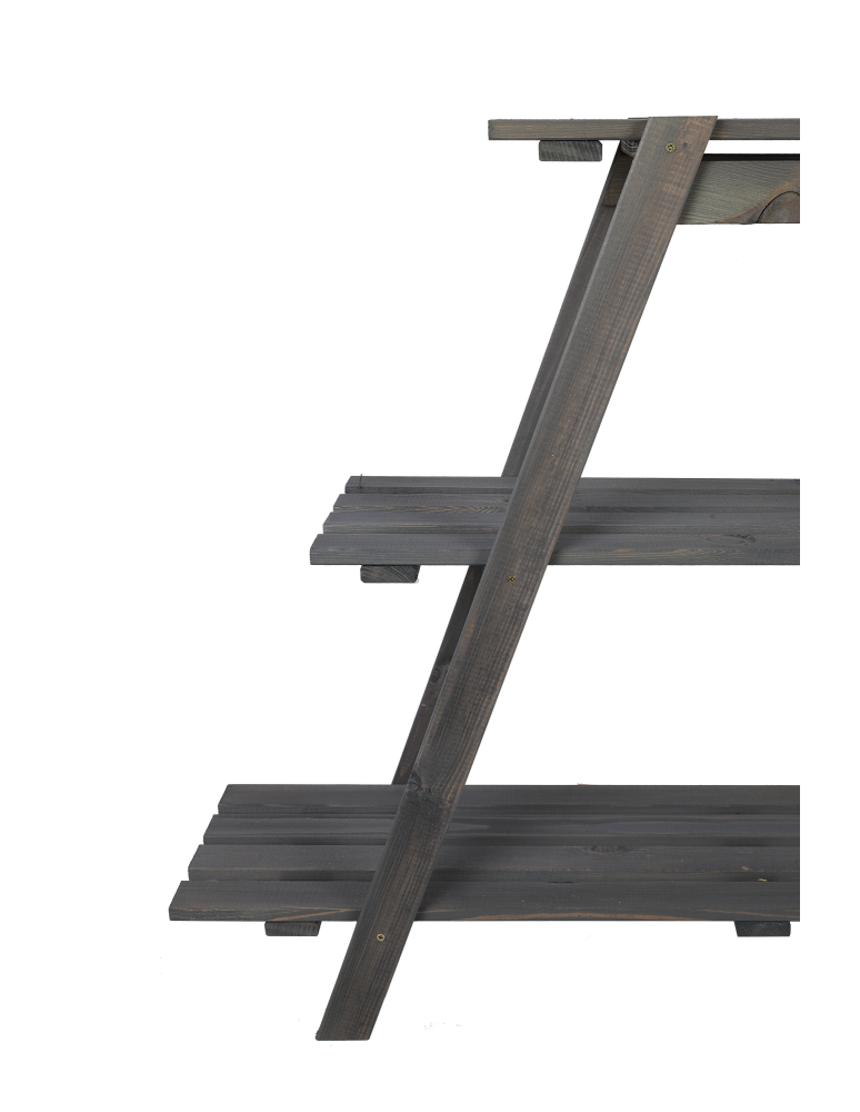 Kwietniki - Drewniany Kwietnik 79x101x26 cm – RP/ 3- poziomowy/ Szary - produkt b2b.wamar.biz 9