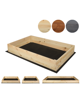 Skrzynia ogrodowa ZP06 /18x120x80 cm/ Naturalna