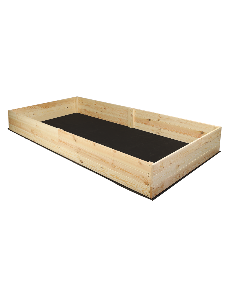 Grządki i Warzywniaki - Duża skrzynia ogrodowa ZP06 /18x203x117 cm/ Naturalna - product b2b.wamar.biz 3