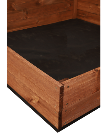 Grządki i Warzywniaki - Skrzynia ogrodowa ZP06 /18x103x100 cm/ Brązowa - produkt 3