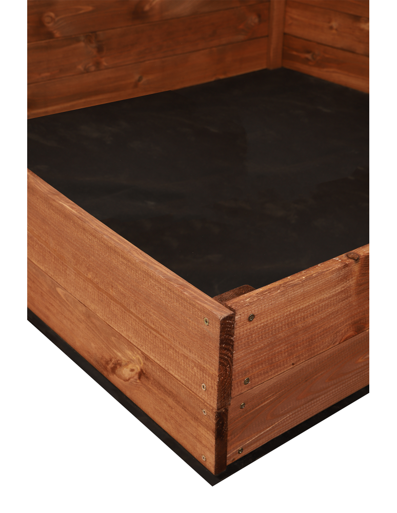 Grządki i Warzywniaki - Skrzynia ogrodowa ZP06 /18x103x100 cm/ Brązowa - produkt b2b.wamar.biz 3