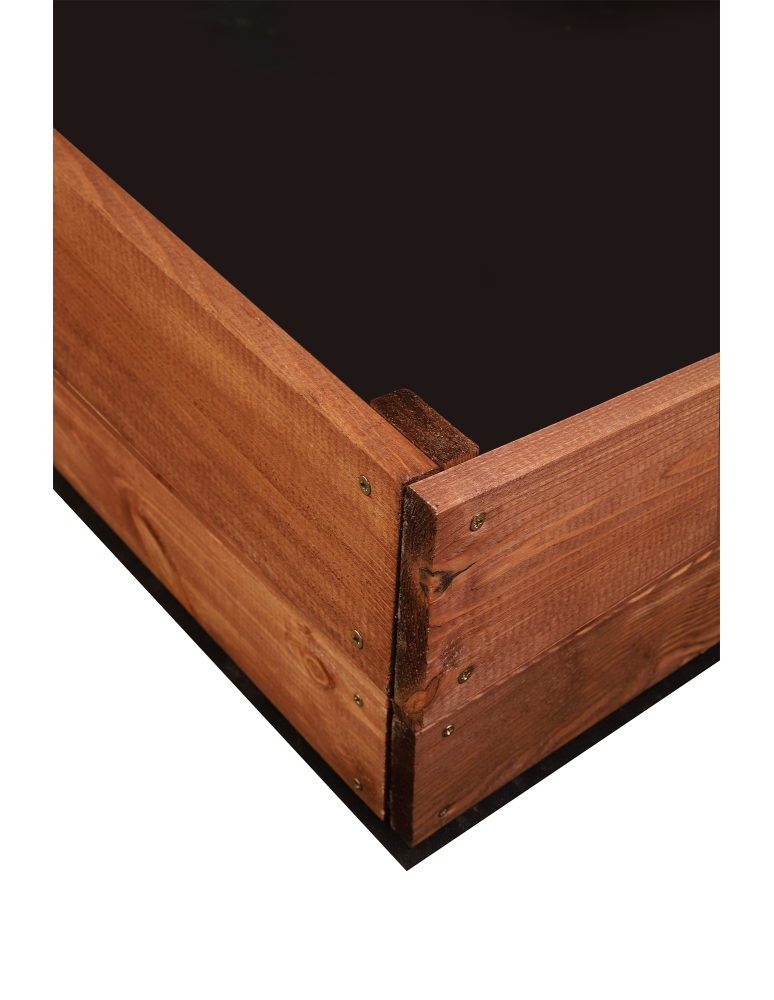 Grządki i Warzywniaki - Duża skrzynia ogrodowa ZP06 /18x203x80 cm/ Brązowa - produkt b2b.wamar.biz 3