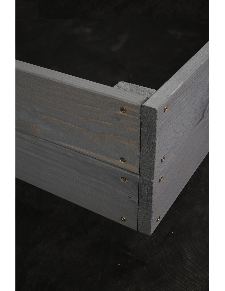 Grządki i Warzywniaki - Skrzynia ogrodowa ZP06 /18x120x80 cm/ Szara - product b2b.wamar.biz 3