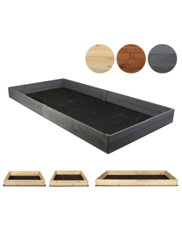 Duża skrzynia ogrodowa ZP06 /18x163x80 cm/ Szara